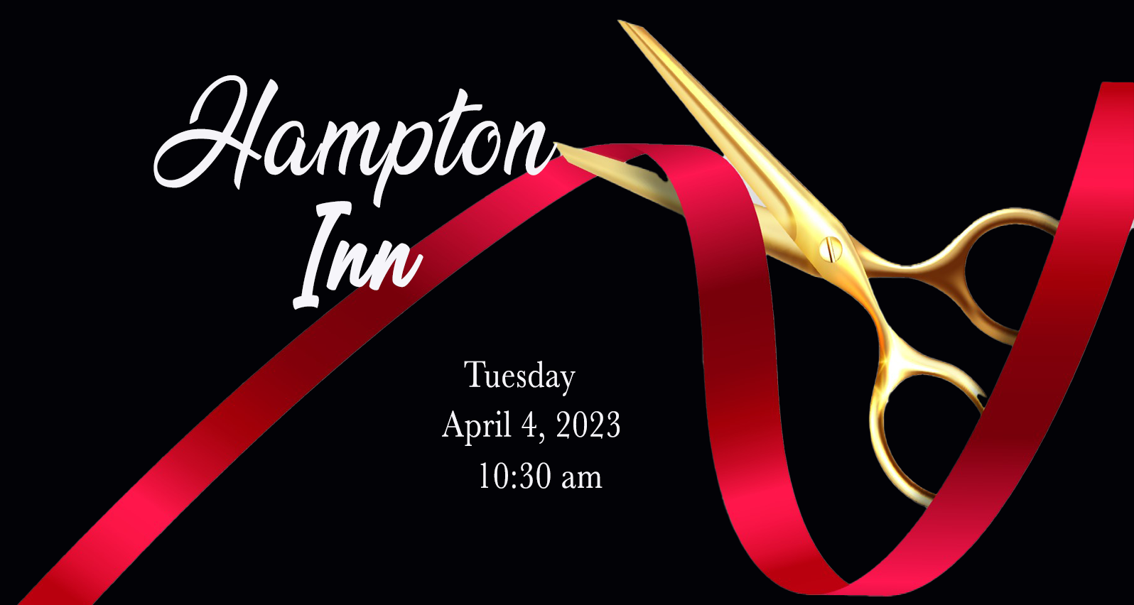 Ribbon cutting - Hampton Inn